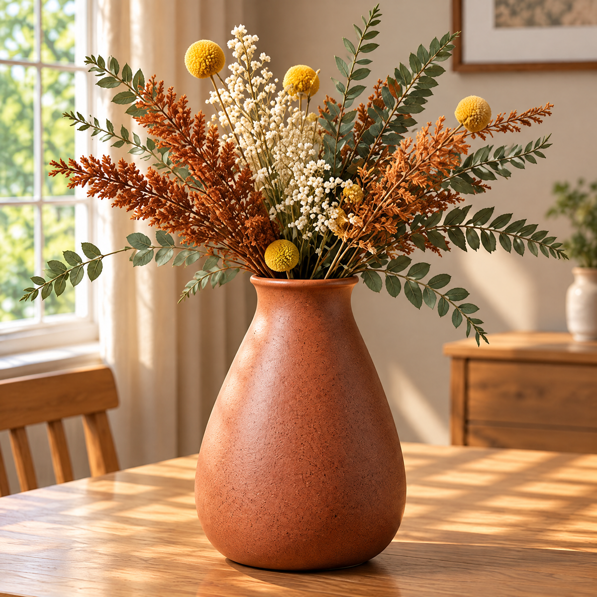Gavqori™ Terracotta Speckled Tapered Vase
